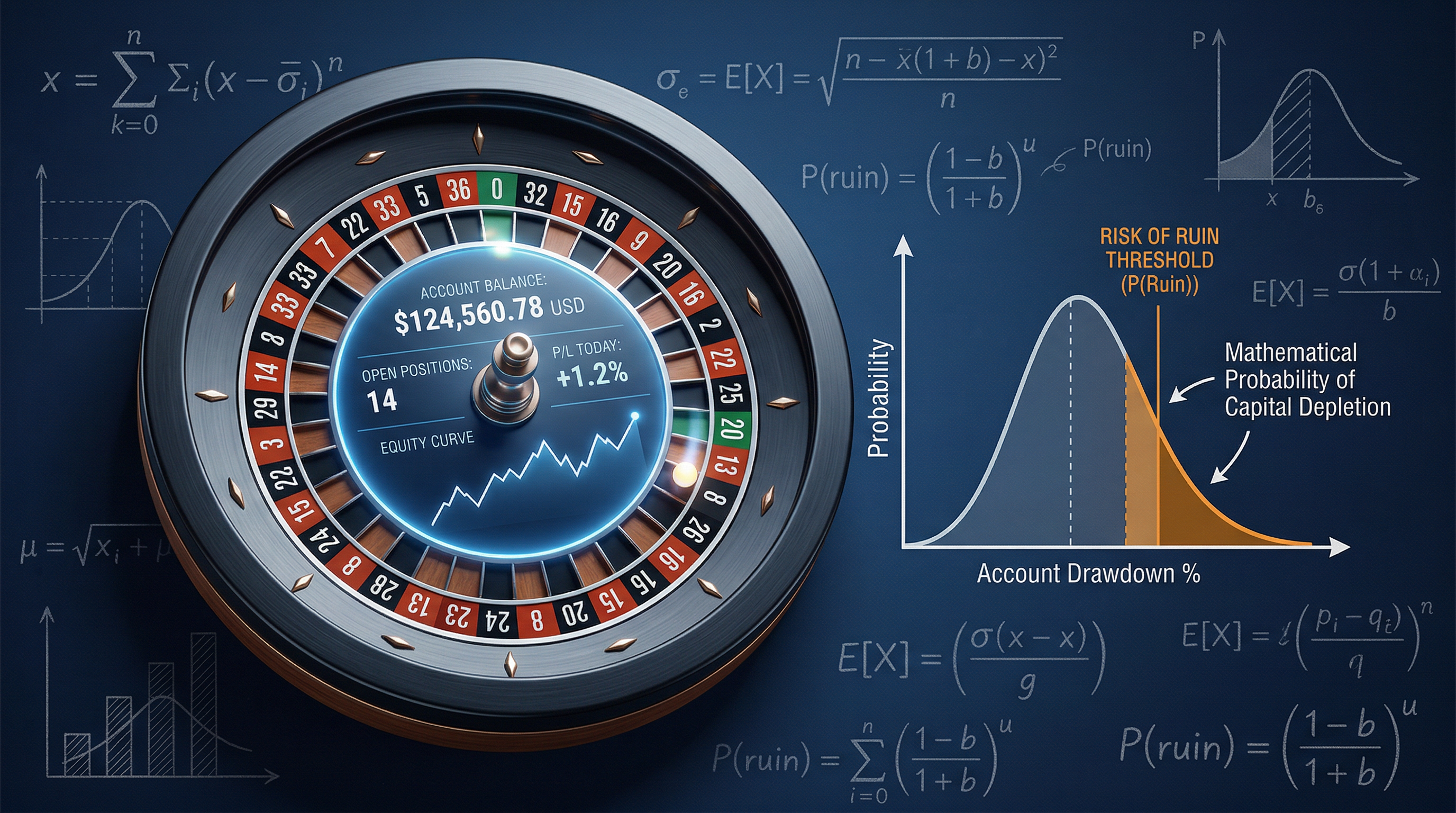 Risk of Ruin: The Math Behind Why Small Edges Survive and Big Bets Don't